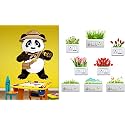Merical Cute Panda and TwitterBird Switch Board Wall Sticker for Living Room, Hall, Bedroom (Material: PVC Vinyl)