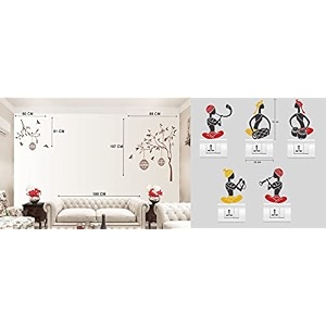 merical free bird case brown and folkband switch board wall sticker for living room hall bedroom material pvc vinyl