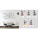 Merical Kitchen Quote and Folkband Switch Board Wall Sticker for Living Room, Hall, Bedroom (Material: PVC Vinyl)