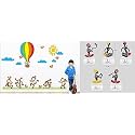 Merical Team Monkey and FolkBand Switch Board Wall Sticker for Living Room, Hall, Bedroom (Material: PVC Vinyl)