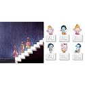 Merical Three Tribal Lady and Ganesh Switch Board Wall Sticker for Living Room, Hall, Bedroom (Material: PVC Vinyl)