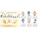 Merical Twitter Singing and Ganesh Switch Board Wall Sticker for Living Room, Hall, Bedroom (Material: PVC Vinyl)
