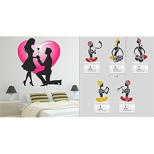 merical valentine my love old and folkband switch board wall sticker for living room hall bedroom material pvc vinyl
