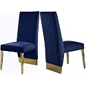 Meridian Furniture 755Navy-C Porsha Collection Modern 