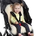 Merino Sheepskin Stroller & Car Seat Liner – Universal Baby Seat Insert, Cooling & Warm