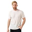 Merino.tech Merino Wool T-Shirt Mens - 100% Merino Wool Undershirt Lightweight Base Layer (X-Large, Creamy)