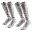 Merino Wool Ski Socks for Men, Women &amp; Youth - Over-the-Calf Full Cushion Thermal Snowboard Socks, Winter Performance