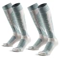 Merino Wool Ski Socks for Men, Women &amp; Youth - Over-the-Calf Full Cushion Thermal Snowboard Socks, Winter Performance