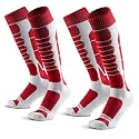 Merino Wool Ski Socks for Men, Women &amp; Youth - Over-the-Calf Full Cushion Thermal Snowboard Socks, Winter Performance