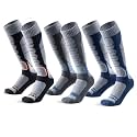 Merino Wool Ski Socks for Men, Women &amp; Youth - Over-the-Calf Full Cushion Thermal Snowboard Socks, Winter Performance