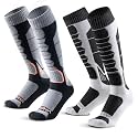 Merino Wool Ski Socks for Men, Women &amp; Youth - Over-the-Calf Full Cushion Thermal Snowboard Socks, Winter Performance