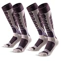 Merino Wool Ski Socks for Men, Women &amp; Youth - Over-the-Calf Full Cushion Thermal Snowboard Socks, Winter Performance