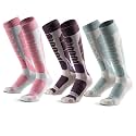 Merino Wool Ski Socks for Men, Women &amp; Youth - Over-the-Calf Full Cushion Thermal Snowboard Socks, Winter Performance