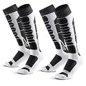 Merino Wool Ski Socks for Men, Women &amp; Youth - Over-the-Calf Full Cushion Thermal Snowboard Socks, Winter Performance