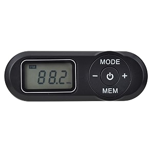 portable pocket fm radio receiver mp3 player with headphones for jogging