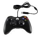 Meriton Wired USB Game Controller Gamepad Game Joystick Joypad for Microsoft Xbox 360/Slim & Windows PC (Black)