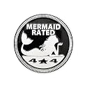 GLSOWEE Mermaid Badge Rated Car Emblem, 4 x 4 3D Metal Stickers