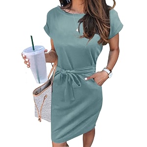 MEROKEETY Womens 2026 Summer Short Sleeve Casual