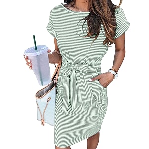 MEROKEETY Womens 2026 Summer Short Sleeve Casual