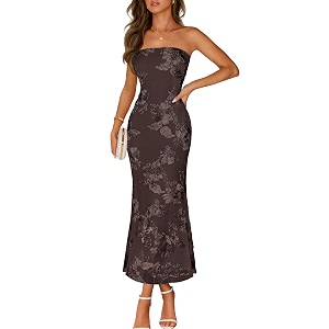 MEROKEETY Womens Summer Floral Wedding Guest Cocktail