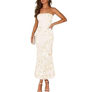 MEROKEETY Womens Summer Floral Wedding Guest Cocktail