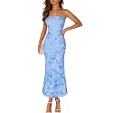 MEROKEETY Women39s Summer Floral Wedding Guest Cocktail