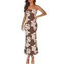 MEROKEETY Women39s Summer Floral Wedding Guest Cocktail