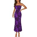 MEROKEETY Women39s Summer Floral Wedding Guest Cocktail