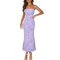 MEROKEETY Women39s Summer Floral Wedding Guest Cocktail