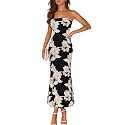 MEROKEETY Women39s Summer Floral Wedding Guest Cocktail