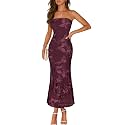 MEROKEETY Women39s Summer Floral Wedding Guest Cocktail