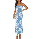 MEROKEETY Women39s Summer Floral Wedding Guest Cocktail