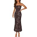 MEROKEETY Women39s Summer Floral Wedding Guest Cocktail