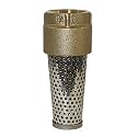 Merrill MFG FVNL125 710 Series 1.25 Inch Brass Foot Valve – Lead-Free Female Connection Foot Valve for Well Pumps and Water Lines