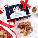 Merry Christmas Cookies Gift Basket Filled with Fresh Baked Cookies &amp; Brownies Perfect for the Holidays as Family, Corporate, Business or Thank you Gifts