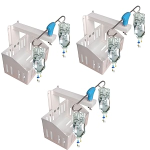 saline stand wall mount 2 hook for hospital icu clinics labs homes iv saline bags saline stand wall mount saline stand saline stand 2 hook with basket pack of 3