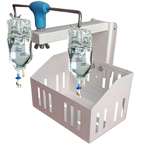 saline stand wall mount 2 hook for hospital icu clinics labs homes iv saline bags saline stand wall mount saline stand saline stand 2 hook with basket pack of 1