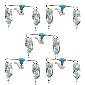 saline stand wall mount 2 hook for hospital icu clinics labs homes iv saline bags saline stand wall mount saline stand saline stand 2 hook pack of 5