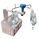 Saline Stand Wall Mount 4 Hook for Hospital, ICU, Clinics, Labs, Homes IV Saline Bags Saline Stand Wall Mount Saline Stand (Saline Stand 4 Hook with Basket Pack of 1)