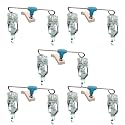 Saline Stand Wall Mount 2 Hook for Hospital, ICU, Clinics, Labs, Homes IV Saline Bags Saline Stand Wall Mount Saline Stand (Saline Stand 2 Hook Pack of 5)