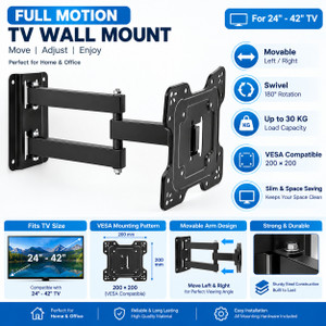 merugni universal standard-heavy duty for 32-40-43 tv wall mount for all type tv tv stand base furniture accessories iron