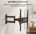 merugni UNIVERSAL STANDARD Wall Mount Stand for 32 to 55 inch LED/LCD TV (Black) TV Stand Base (Furniture Accessories, Iron)