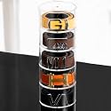 MESAILUP Belt Rack Organizer 5 Layers Acrylic Display Case with Magnet Storage Holder for Accessories like Watches, Jewelry, Makeup, Bracelets, Rings, Craft Toy & Tie