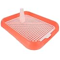 ULTECHNOVO Mesh Dog Toilet Tray Indoor Puppy Potty Trainer Anti-Slip Dog Pee Tray Lightweight Durable 6.9X5.5 Inch for Easy Cleaning and Training