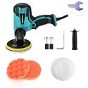 MeShear 700W 125MM 2 Sponge pad, 1 woolen pad 600-3800RPM Vertical Polisher for Car, Bike, Furniture and Home UseCar Polisher Machine Veriable Speed Control No Load Speed 6 Months Warranty
