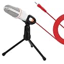 Condenser Microphone with Tripod Stand and 3.5mm Aux Cable Connector for Vocal, Audio Recording Singing YouTube Videos Gaming (Model SF-666 - Multicolor)