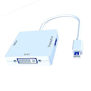 mini displayport 11 to hdmi dvi amp displayport adapter white