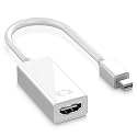 Mini DisplayPort to HDMI Adapter, Mini DP (Thunderbolt) to Adapter, Gold-Plated Braided,Thunderbolt 2 to HDMI Compatible with MacBook Air/Pro, Monitor, Projector (White)