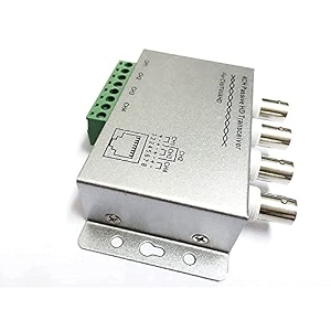 utp 4 channel passive video balun transceiver bnc to cat55e6 rj45t568b utp cable converter for cctv surveillance camera system