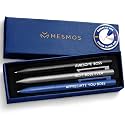 MESMOS 3pk Fancy Pens for Men, German Made Ballpoint Ink 1mm Medium Tip, Best Boss Gifts for Men, Boss Day Male Birthday Gift for Him